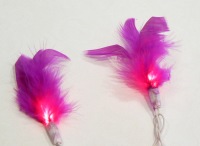 Purple Feather - fairy lights